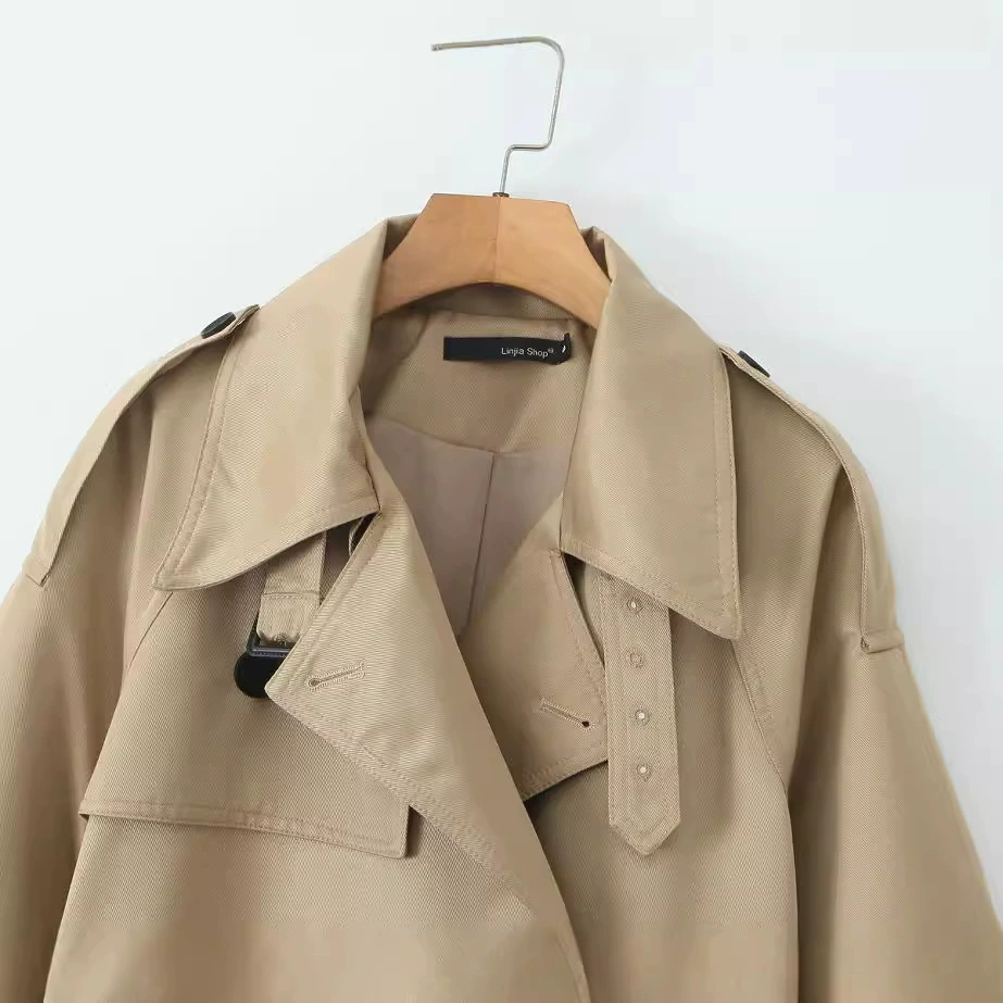 Пояс-дизайн, демисезонное trench coat, куртка для отдыха, тренд сезона, европейский стиль