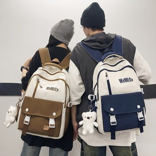 New Arrival Kusen Schoolbag for Junior High School Students Large Capacity Simple Backpack College Style Sports Travel Backpack
