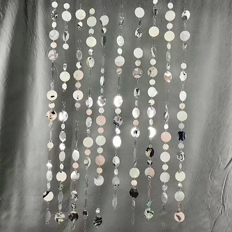 Golden Silver Wedding Sequin Curtain Magic Sequin String Laser Sequin Curtain Wedding Bead Curtain Wedding Hall Ceiling