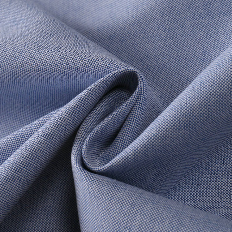 100% algodón Oxford tela camisa tela teñida