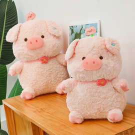新款PU猪毛绒玩具大号卷毛猪猪公仔软萌小猪玩偶送女生礼物玩偶