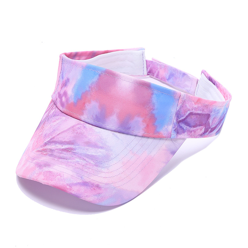 Tie-Dye-Visier, bunter Graffiti-Sonnenhut für Damen, modische Baseballkappe_voghion.com