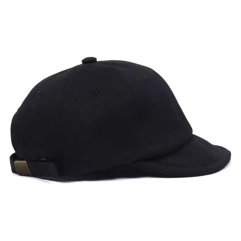 Marca de moda japonesa ala corta lengua sombrero negro vintage ala sombrero personalidad herramientas ala sombrero de béisbol