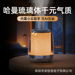 新型ハマン瑠璃体bluetoothスピーカー加湿器七彩小夜灯小型寝室オフィスデスクトップ家庭用