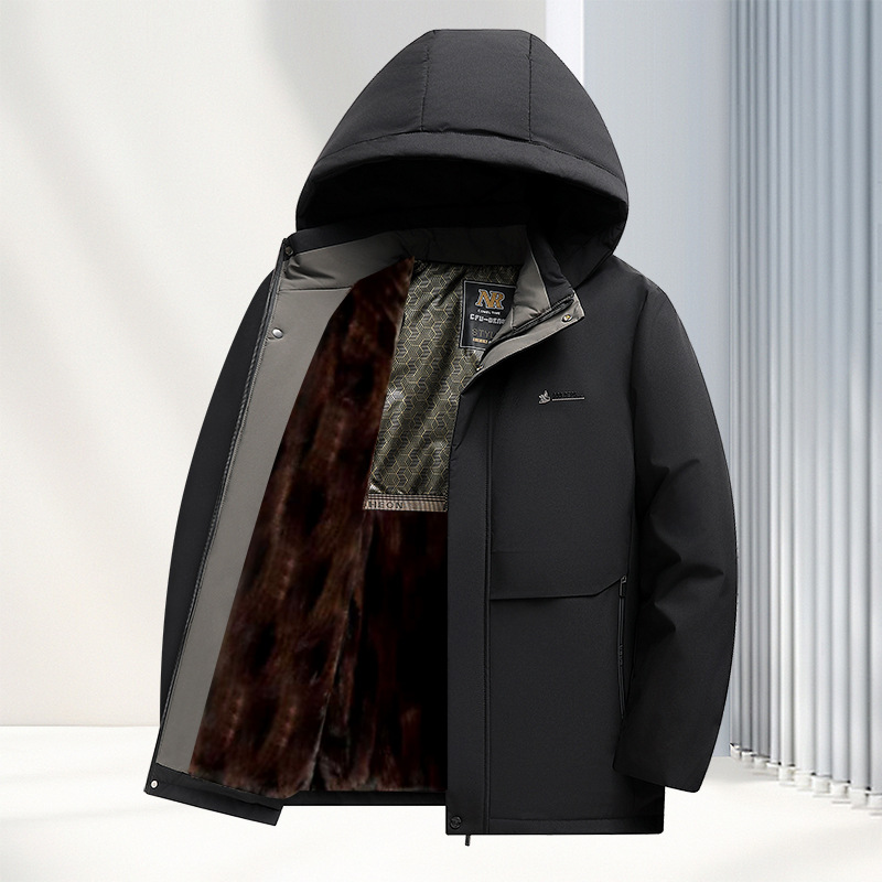 Chaqueta Acolchada con Grafeno y Felpa Térmica para Hombre