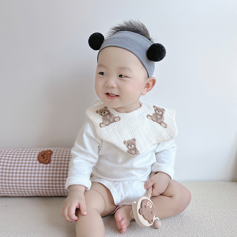 1 Piece Quantity Cute Animal Printing 100% Cotton Baby Accessories