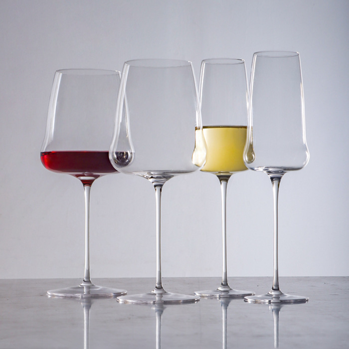 Nuevas copas de vino ultra delgadas hechas a mano en forma de pera, copas de vino de bordeaux, copas de cristal de borgoña, copas de barras delgadas