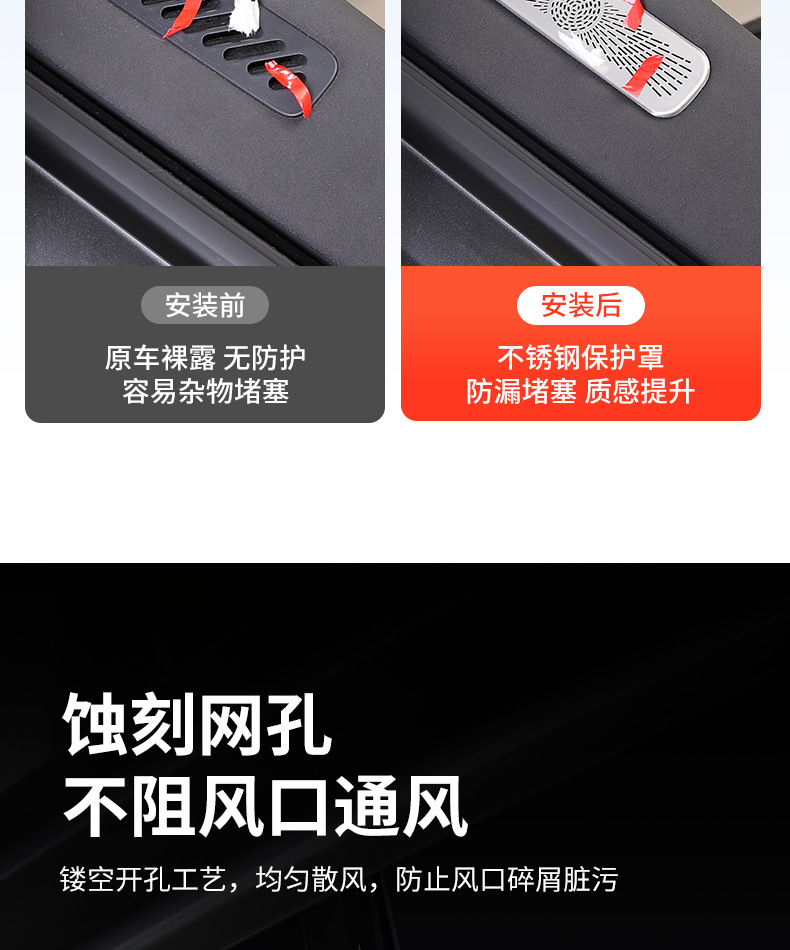 Suitable for Platinum 3X Door Horn Protective Cover Air Conditioning Outlet Dust Cover Interior Modification Accessories