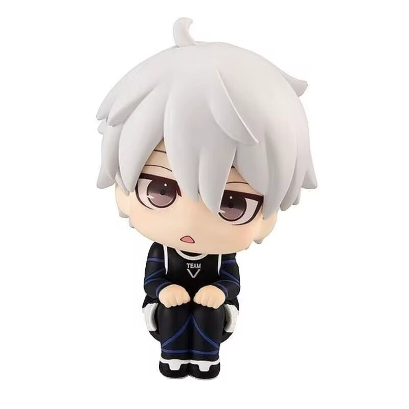 Sitting anime chibi figure, collectible character figures, multiple characters and versions