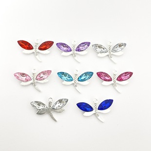 Spot with hanging dragonfly pendant jewelry accessories diy bracelet necklace pendant material mobile phone bag alloy wholesale