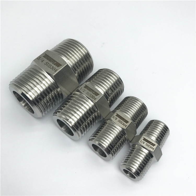 TENHEFLOW卡套外螺纹直通接头管件接头CM801平行G1/8螺紋P1型