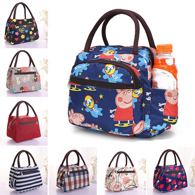 厂家现货便当包 户外野餐带饭保温包手提便携饭盒包学生午餐包