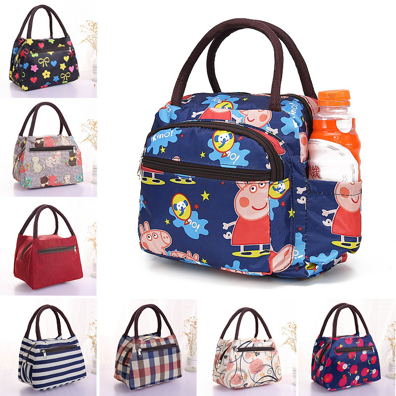 厂家现货便当包 户外野餐带饭保温包手提便携饭盒包学生午餐包