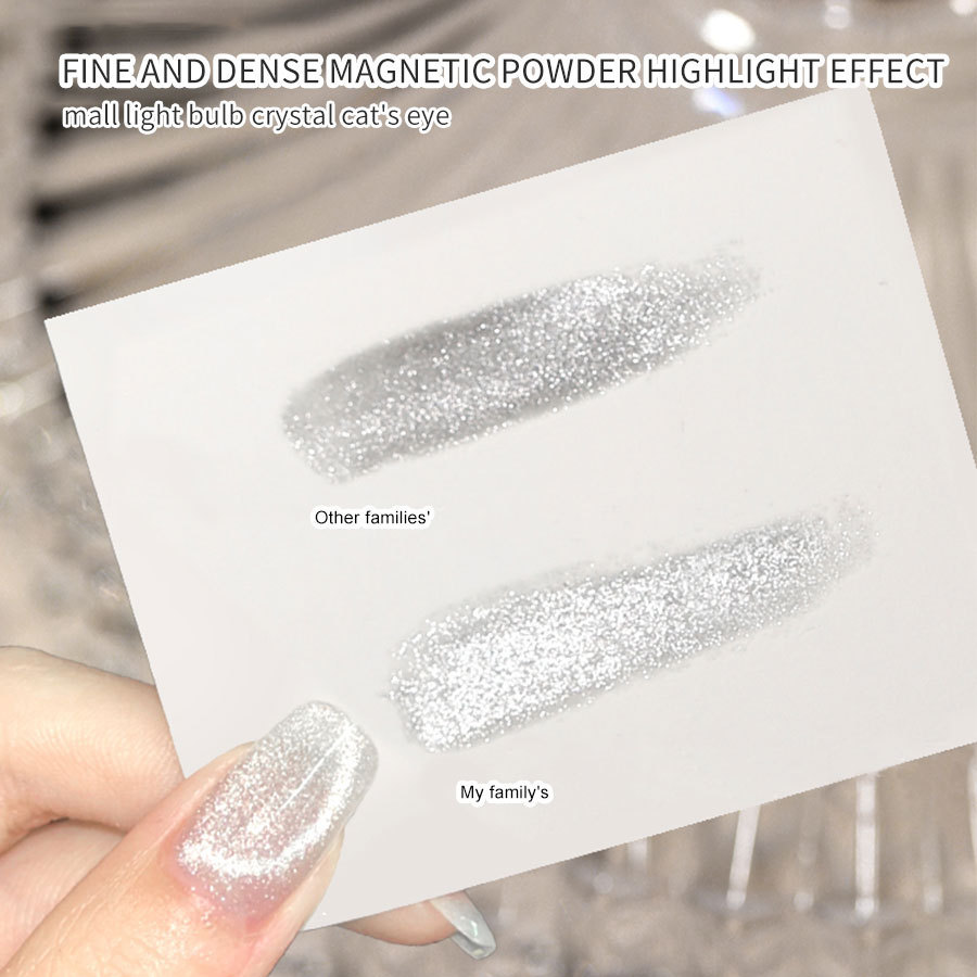 Online popular small bulb Crystal cat eye phototherapy nail oil glue Aurora wide cat eye nail shop applicable factory wholesale