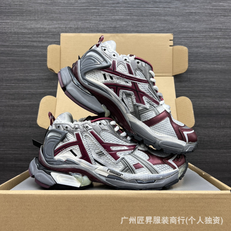 跨境专供毒家现货25ss纯原版本巴黎B家涂鸦做旧休闲运动鞋|undefined