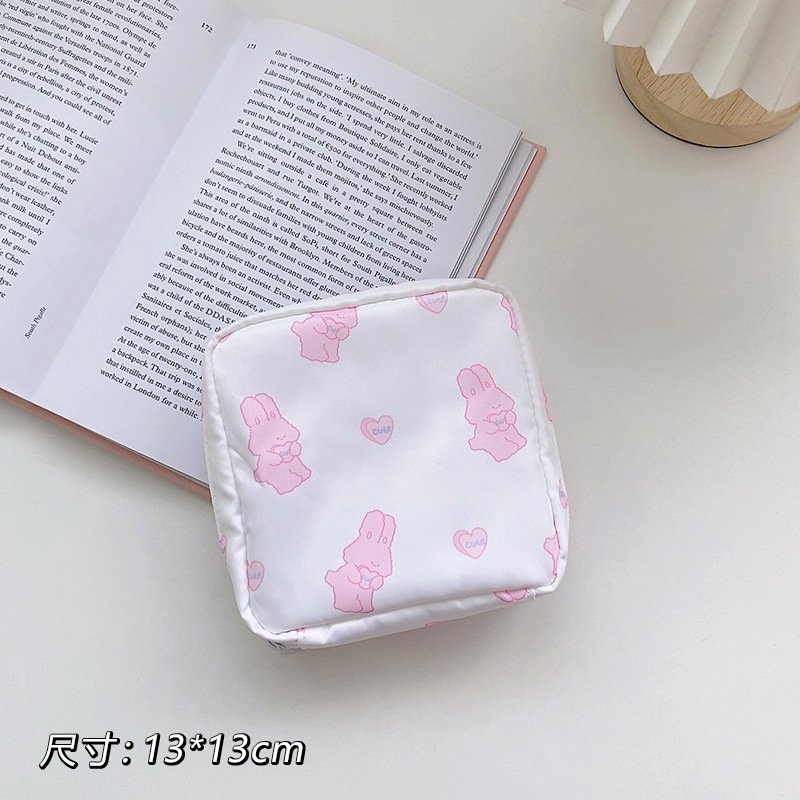 Sanitary Napkin Storage Bag Cartoon Portable Girl Heart Sanitary Napkin Monthly Bag