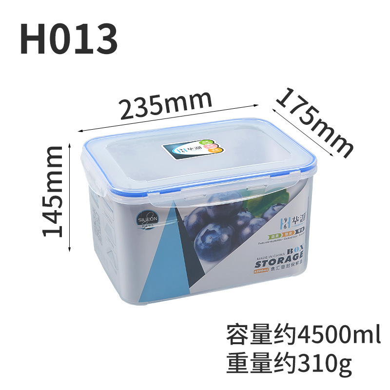 Caja de almuerzo de plástico de silicona sellada caja de alimentos de calidad alimentaria de gran capacidad caja de almacenamiento refrigerador preservación horno de microondas