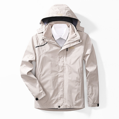 Factory Direct Sales Unisex 3-in-1 Detachable 2-Piece Padded Waterproof Outdoor Hiking Jacket for $1898