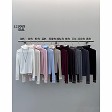 【COMOS CMS】2025天丝羊毛高领项链打底衫女春秋季多色CM255069