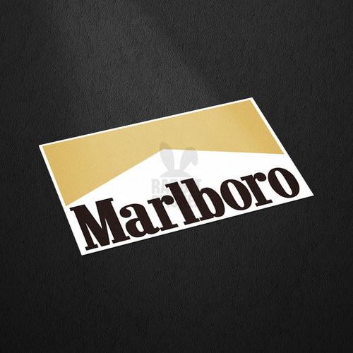 Marlboro Car and Motorcycle Decal Helmet Personalized Waterproof Sticker Luggage Random Decorative Sticker
