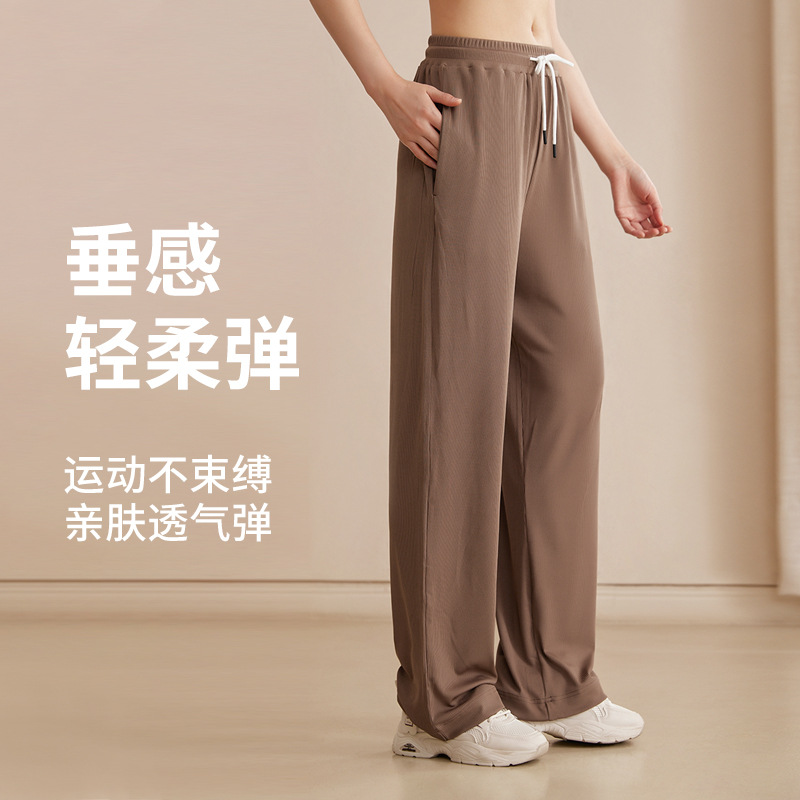 Yoga Pants Women's Loose chubby girl Fitness Wide Leg Pants Running Sports Pants Morning Running Pants