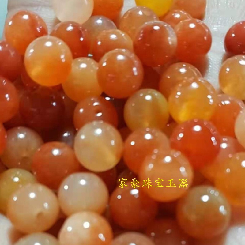 新疆金糸玉黄龍玉珠散珠diy数珠耳ペンダント手串毛衣チェーンネックレスブレスレット円珠|undefined