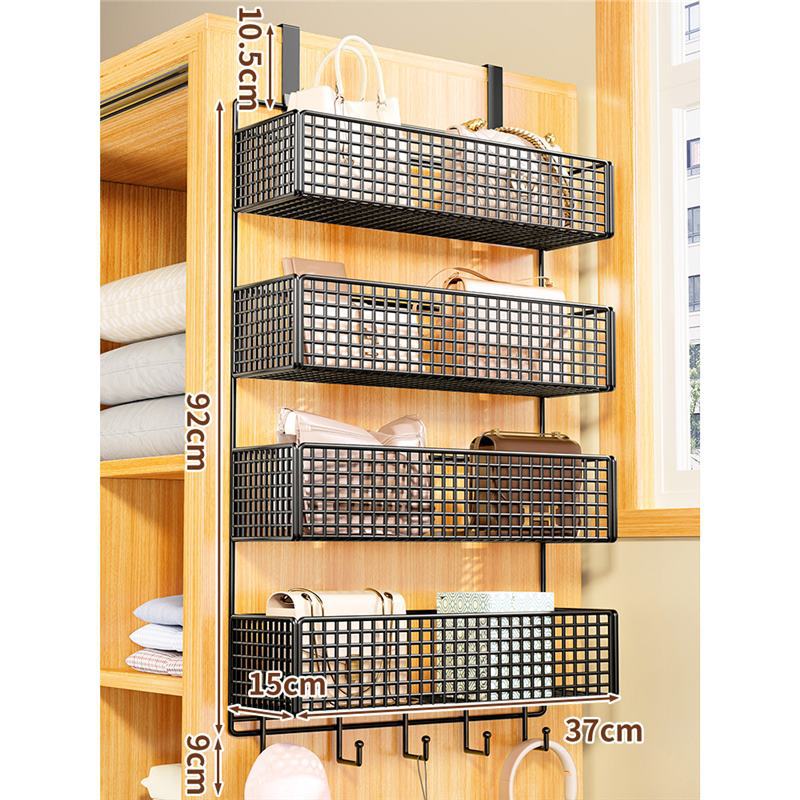 검정색 4단 대형 후크(캐비닛 측면 모델)