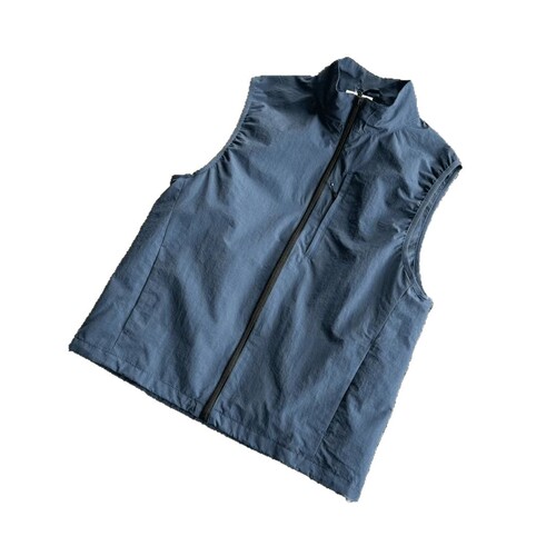 Summer Thin Outdoor Functional Windproof Vest Men's Mountain Style Lightweight Stand-up Collar Sports Climbing Sleeveless Jacket Vest