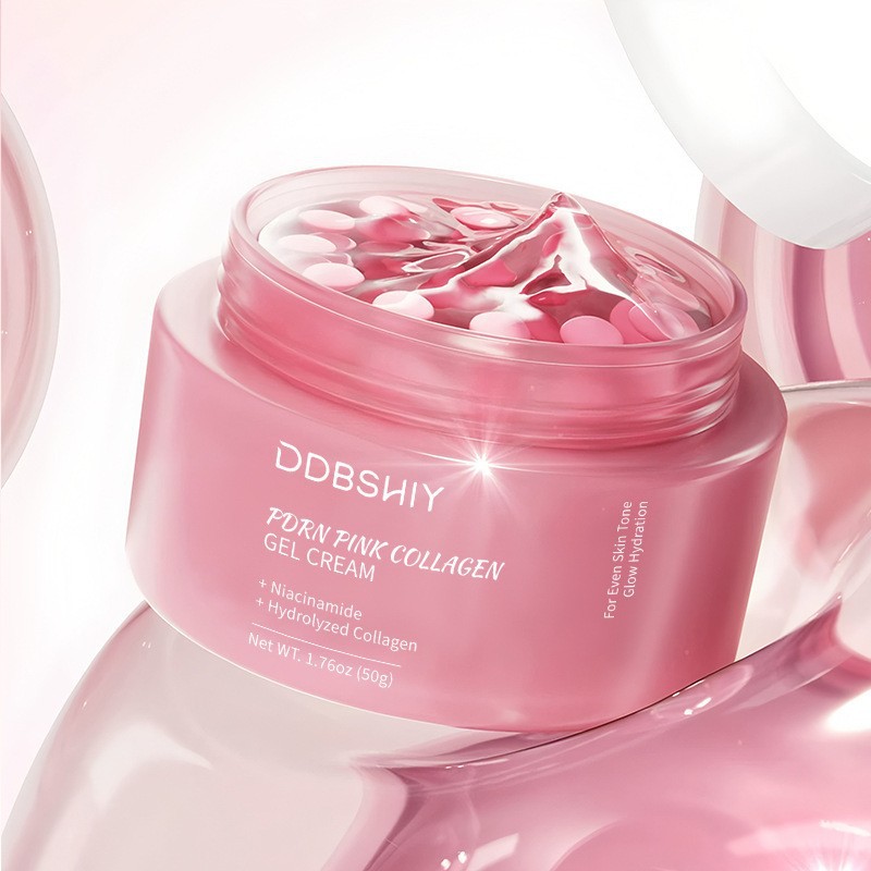 PDRN PINKCOLLAGEN crema facial brillante, color uniforme de la piel, hidratación, crema de píldoras hidratantes, venta al por mayor, explosión transfronteriza.
