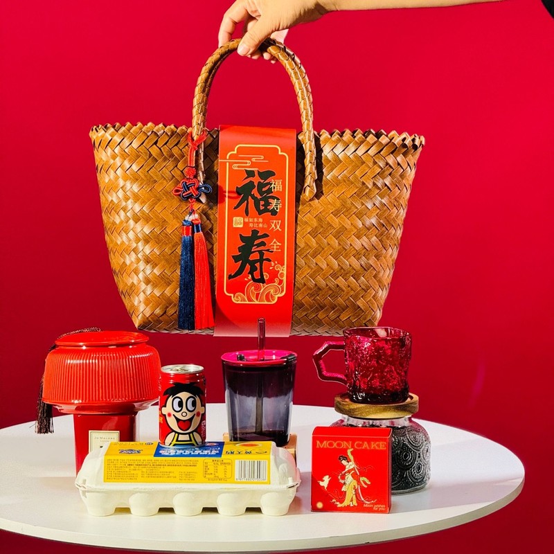新中国式のお土産は藤の編み物のかごをまねて結婚します。|undefined