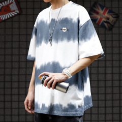 デイジーtシャツファッション国潮ヒップホップ染め半袖男夏カップル服ゆるいトレンド大きいサイズ上着