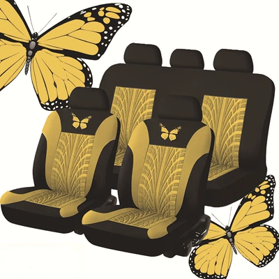 Fashionable Butterfly Heat Transfer Double-Patterned Craft: Universal seat cover