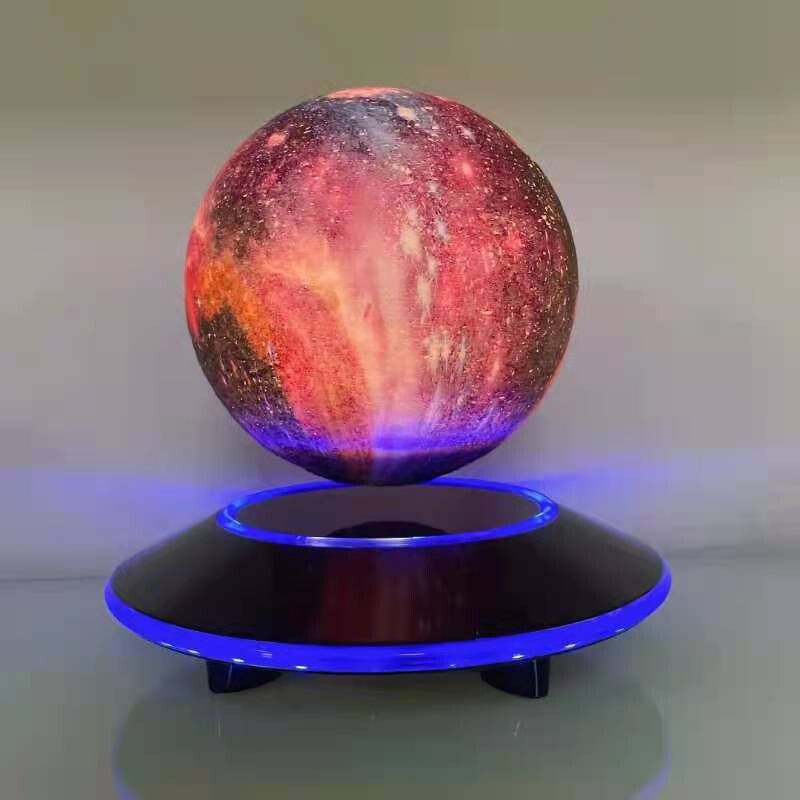 Magnetic levitation flying saucer star light creative home night light office ornaments 3D printing integrated lamp a generation of hair