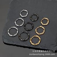Серьги Mobius мужские и женские модные витые серьги из титановой стали, персонализированные крутые серьги в холодном стиле, Пряжка для ушей не выцветает