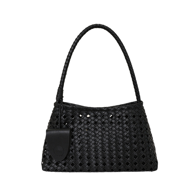 Bolsa de brazo hueco para mujeres 2026 verano nuevo estilo francés lujoso viaje de hombro portátil bolso de palo