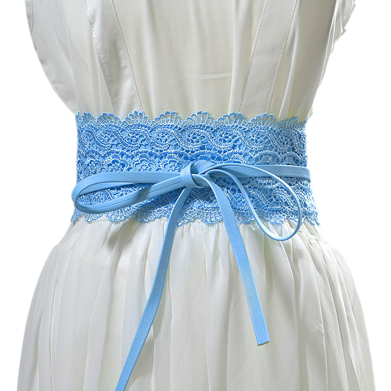 Cinturón de cintura ancha opcional multicolor de las mujeres europeas y americanas transfronterizas de encaje cinturón ancho decorativo Cinturón de mujer en stock