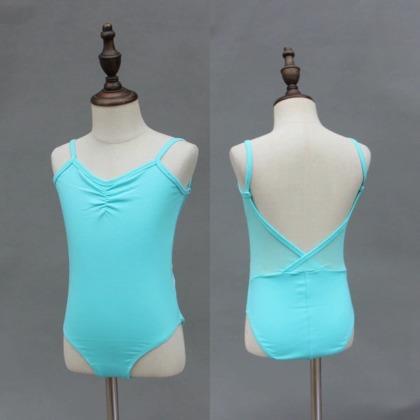 Mint green large V net backless suspender with hidden buckle