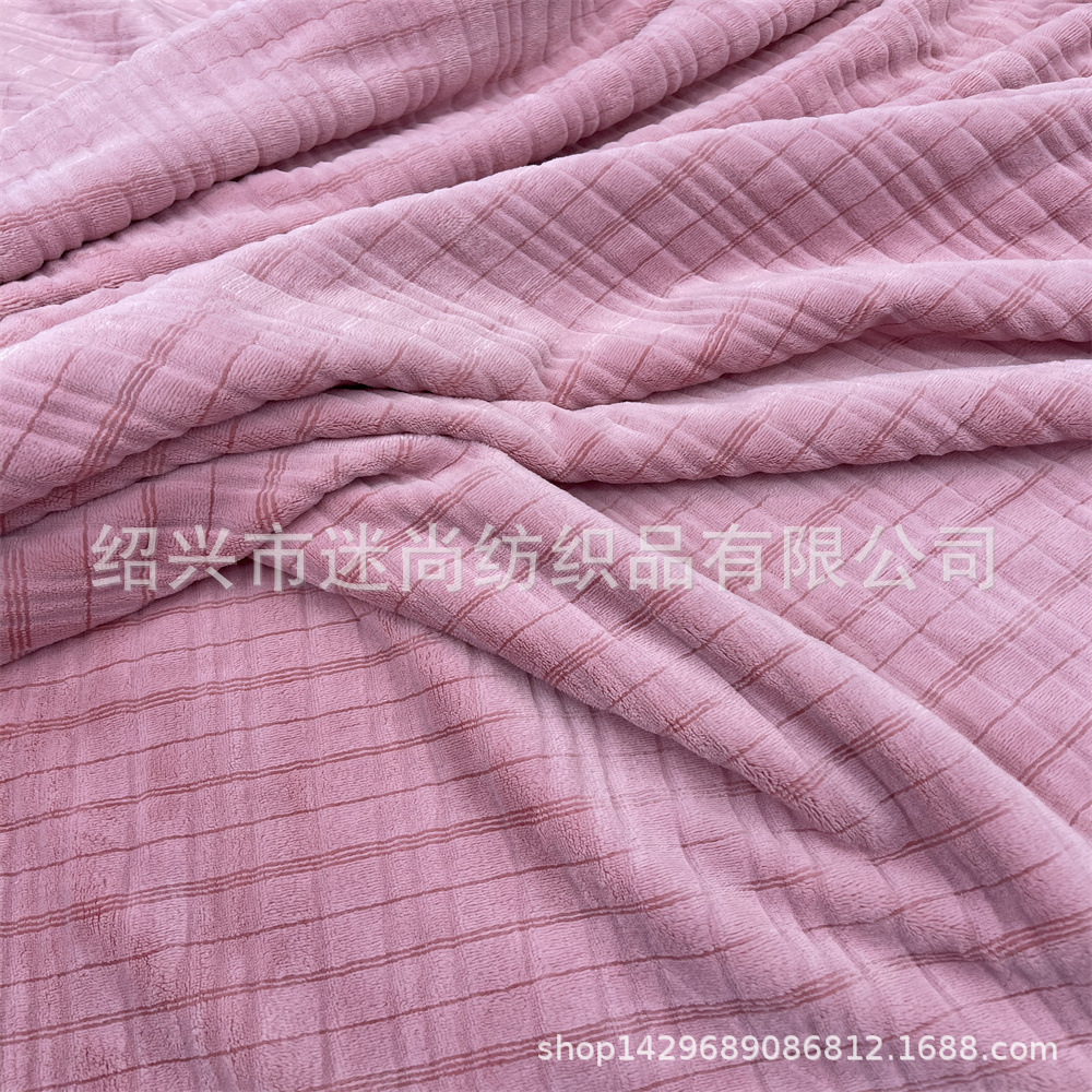 厂家现货 AB纱双面法兰绒 剪花法兰绒 素色双面法兰绒睡衣布料