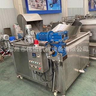 定制电加热燃气加热油炸机 小型304不锈钢半自动油炸锅