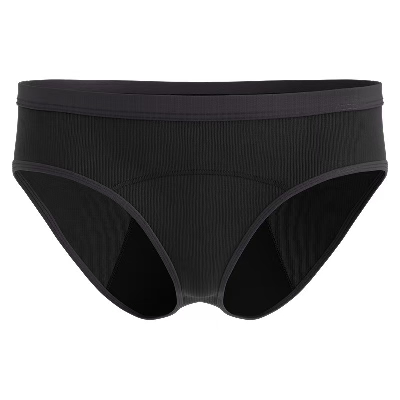Pantalones fisiológicos femeninos de hilo europeos y americanos transfronterizos, a prueba de fugas, recolección lateral, ropa interior menstrual, calzoncillos fisiológicos de gran flujo al por mayor