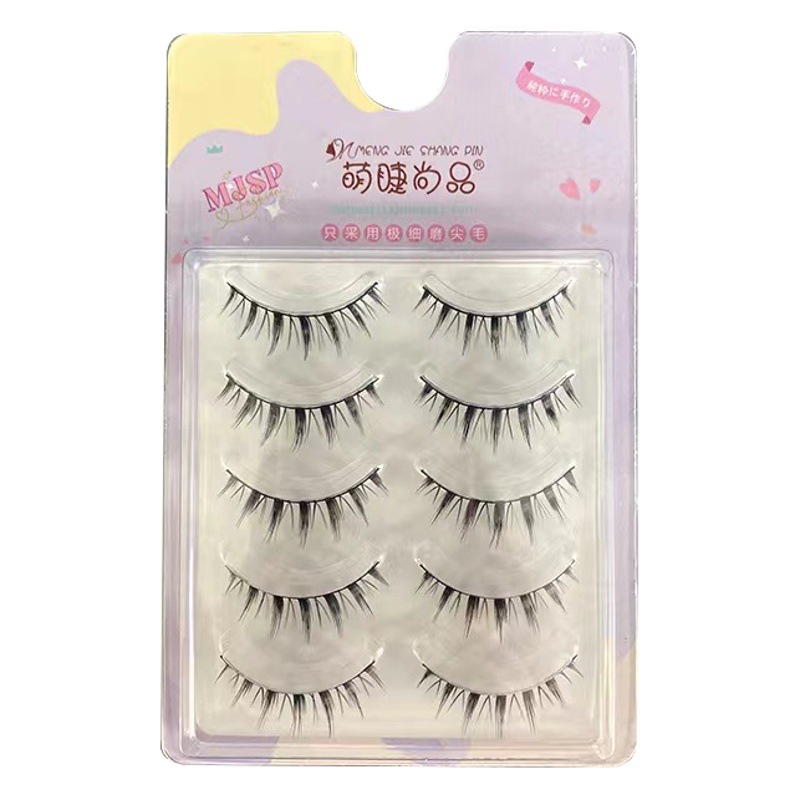 Cute pestañas shangpin grueso Barbie poco diablo simulación natural curling cos Luz de dibujos animados Europea y América