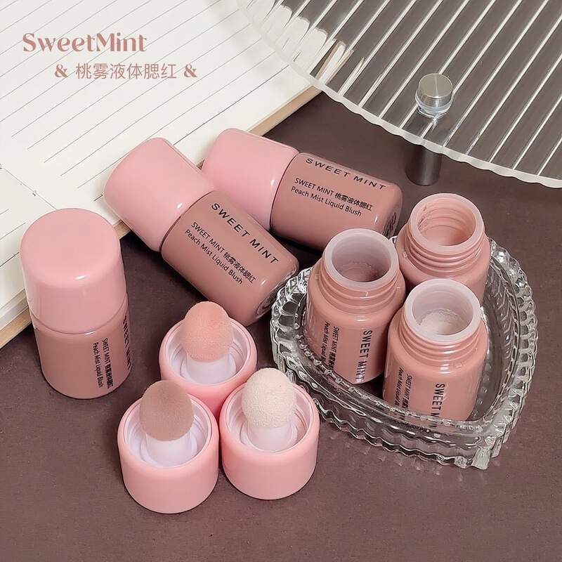 SWEET MINT Peach Mist Liquid Blush is clear and natural, adds a radiant glow to the face, and has a natural, atmospheric feel, a Korean-style liquid blush SWEET MINT Peach Mist Liquid Blush is clear and natural, adds a radiant glow to the face, and has a natural, atmospheric feel, a Korean-style liquid blush