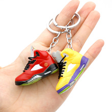 aj5代鸳鸯玩具鞋钥匙扣包包挂件饰品创意潮流3D立体篮球鞋钥匙链
