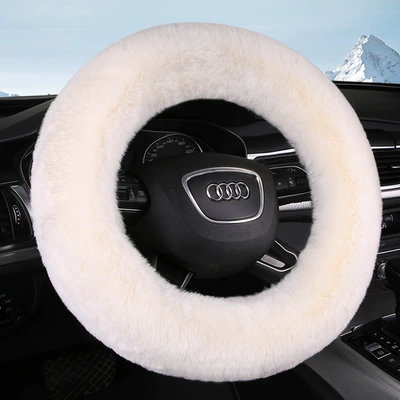 New Rabbit Fur Car Steering Steering wheel cover