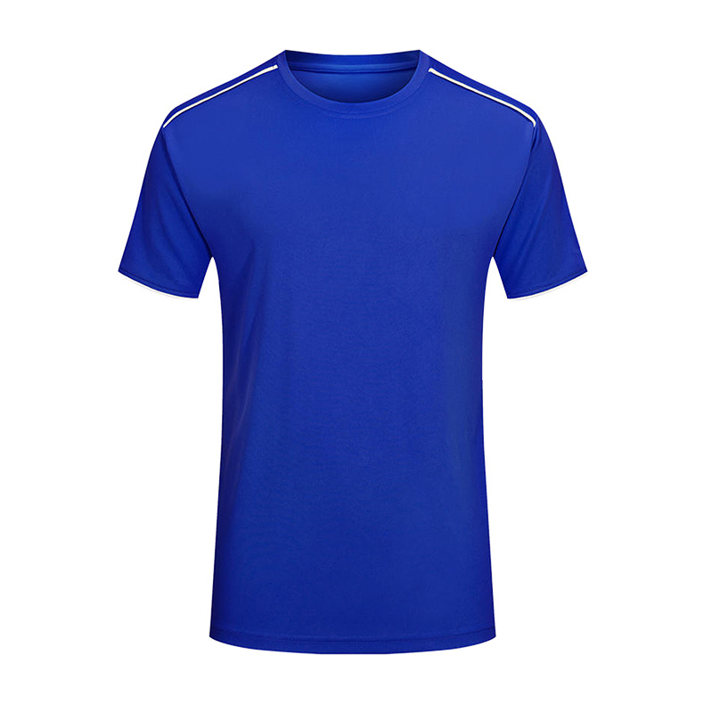 Uniforme de clase de deportes de cuello redondo Uniforme de equipo Uniforme de grupo Camisa publicitaria Camisa electoral Camiseta de manga corta de secado rápido Ropa de trabajo personalizada