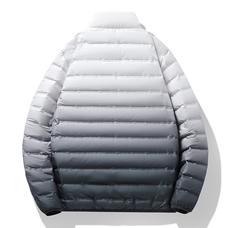 Men's Clothing Winter Clothing New Men's Short Hooded Jacket Trendy Brand Solid Color 60 White Duck Down Warm Top_voghion.com