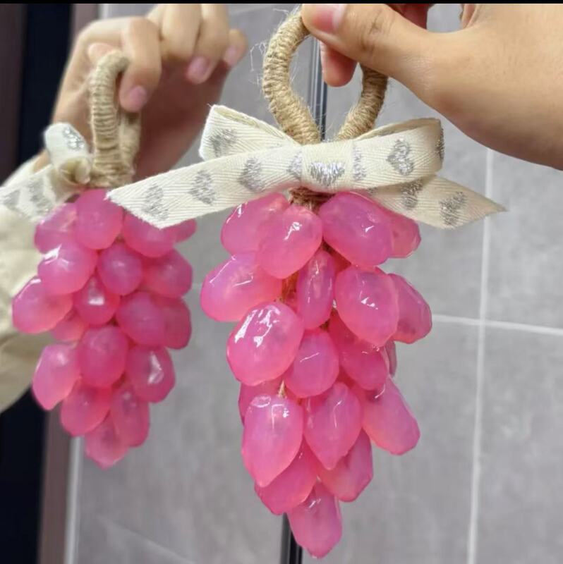 手工水晶葡萄香皂diy材料包装饰精油皂透DIY葡萄香皂礼物创意礼品|undefined