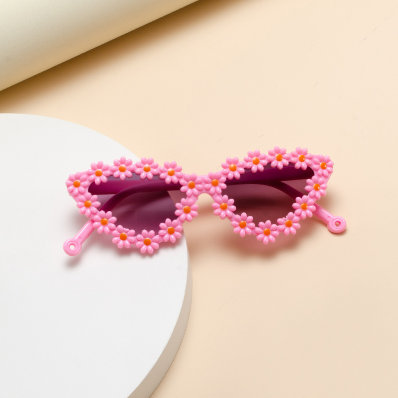 Niños gafas de sol flores niñas gafas de sol bebés 1 - 6 años de sombra lindas margaritas gafas de sol en stock al por mayor
