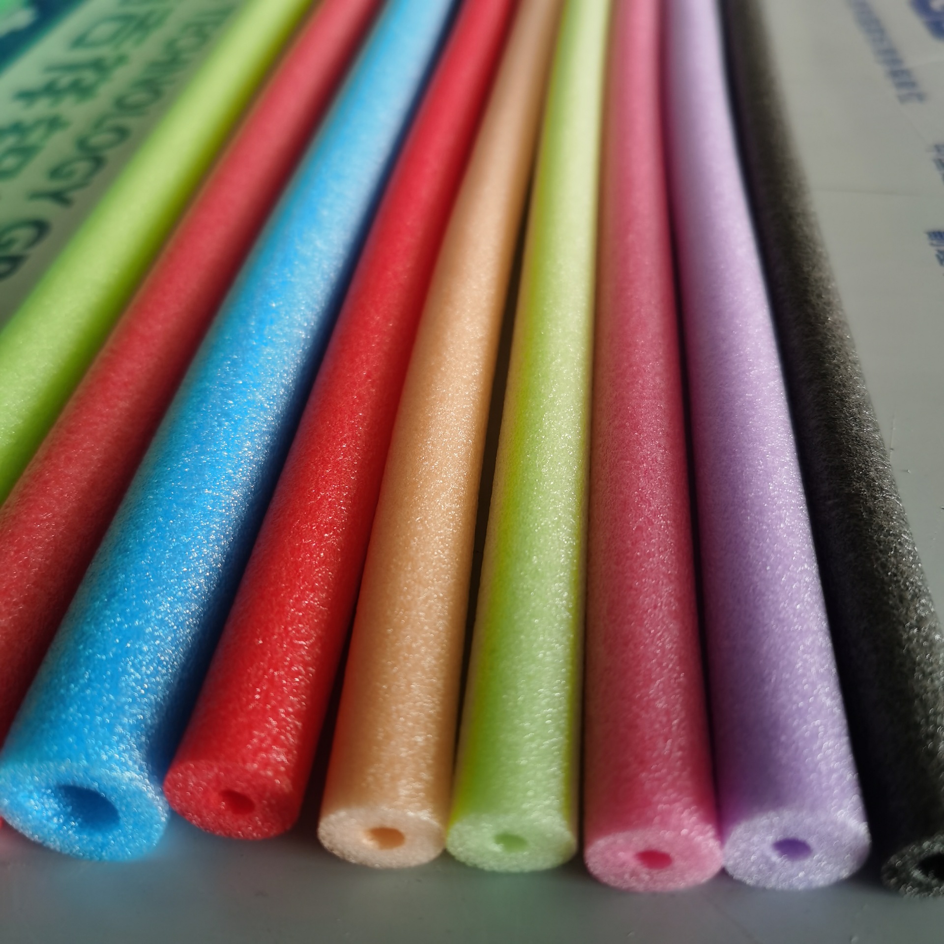 圆柱海绵空心筒状珍珠棉管空心浮力棒diy海绵泡沫防撞儿童健身