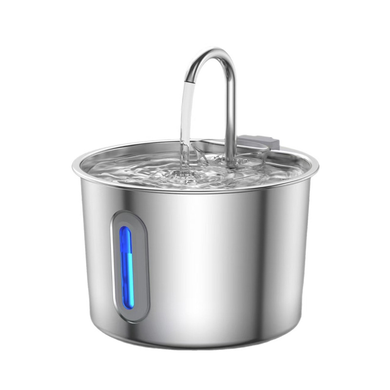 Amazon nuevo dispensador de agua para mascotas de acero inoxidable dispensador de agua para gatos alimentador de agua para perros y gatos circulación automática de agua